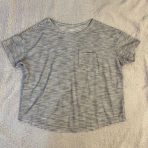 Black and white stripes T-shirt